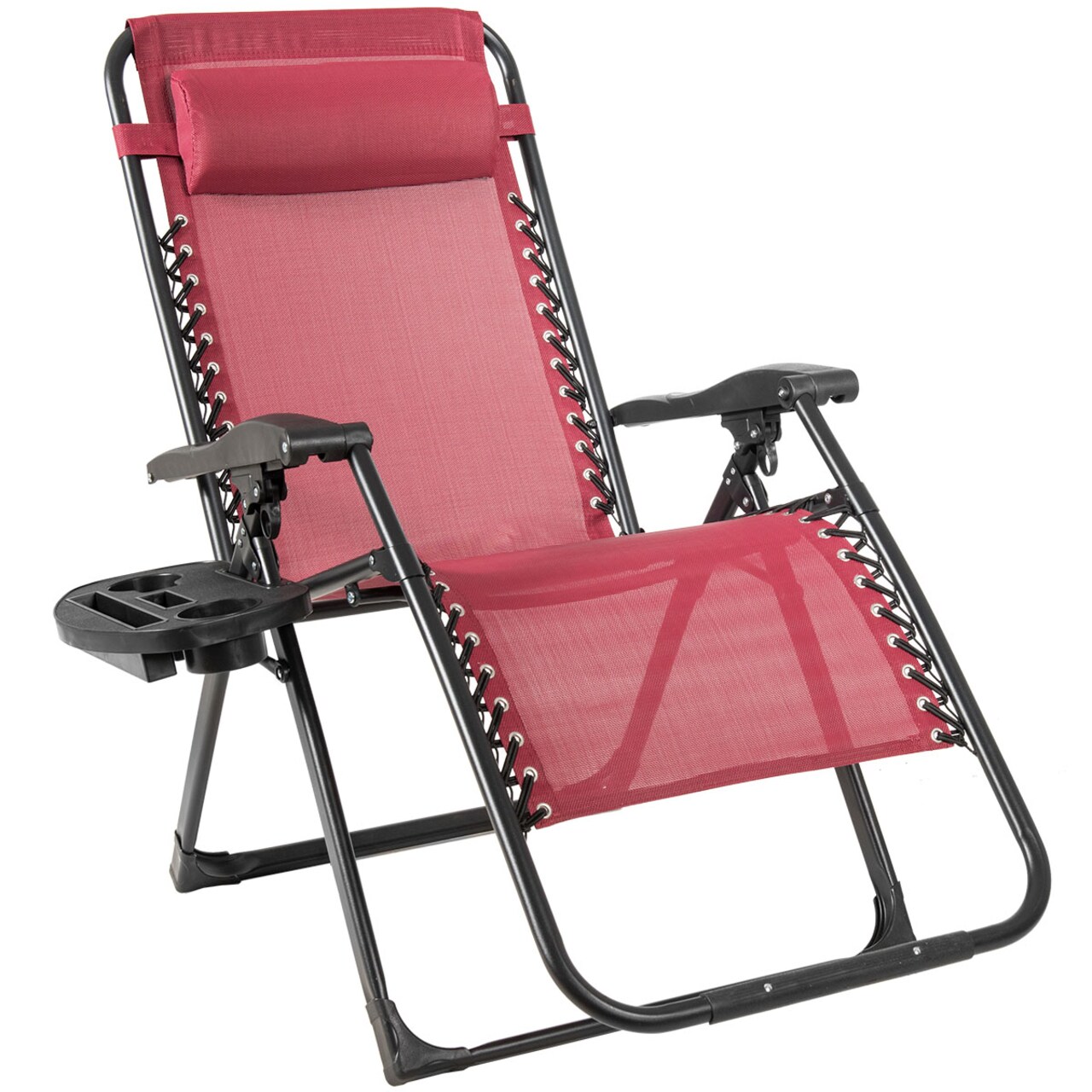 Costway Oversize Lounge Chair Patio Heavy Duty Folding Recliner